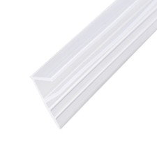 Frameless Glass Shower Door Sweep Seal F-Type 11mm Drip Rail 1/4"(6mm) x 118"