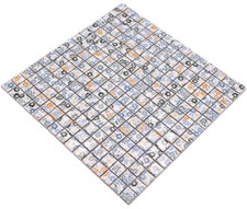 Mosaïque Rétro Vintage En Céramique Blanche Fleurs Spring WB18C-1401 | 1 Tapis