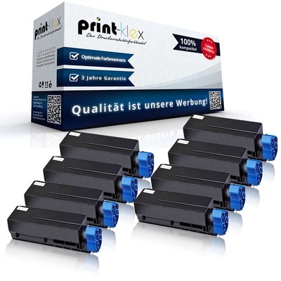 8x Recycelte XL Tonerkartuschen für OKI B 432 DN Toner Kassette