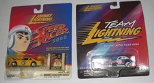 2000 Johnny Lightning (2) Speed Racer / Team Lightning Bozo ~ 1:64 Cars ~ New