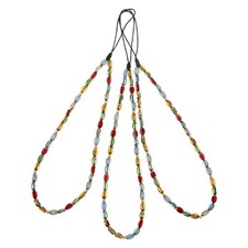 3pcs Bead Phone Strap Pendants Beaded Cell Phone Charm Lanyard Wrist Straps for