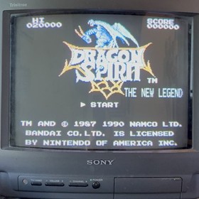 Dragon Spirit The New Legend (Nintendo NES) Cartridge w/ Manual & Sleeve TESTED!