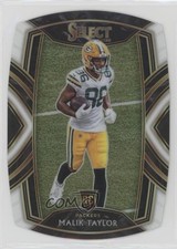 2020 Panini Select Club Level White Prizm Die-Cut Malik Taylor #282 0b3