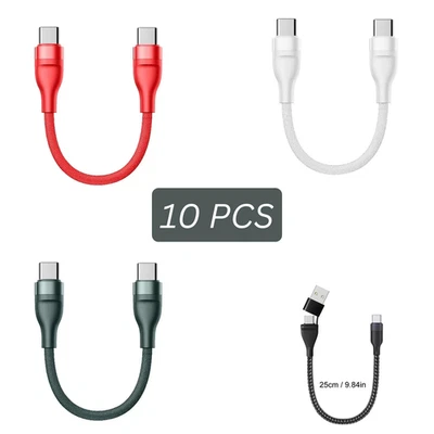 USB C Auf USB C Kabel Kurz 25CM USB-C Kabel 66W Schnellladekabel USB Typ C Für . - Bild 1 von 4