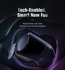 AI Smart Glasses with Camera 4K HD Video Photo Capture Real-Time Translation M02