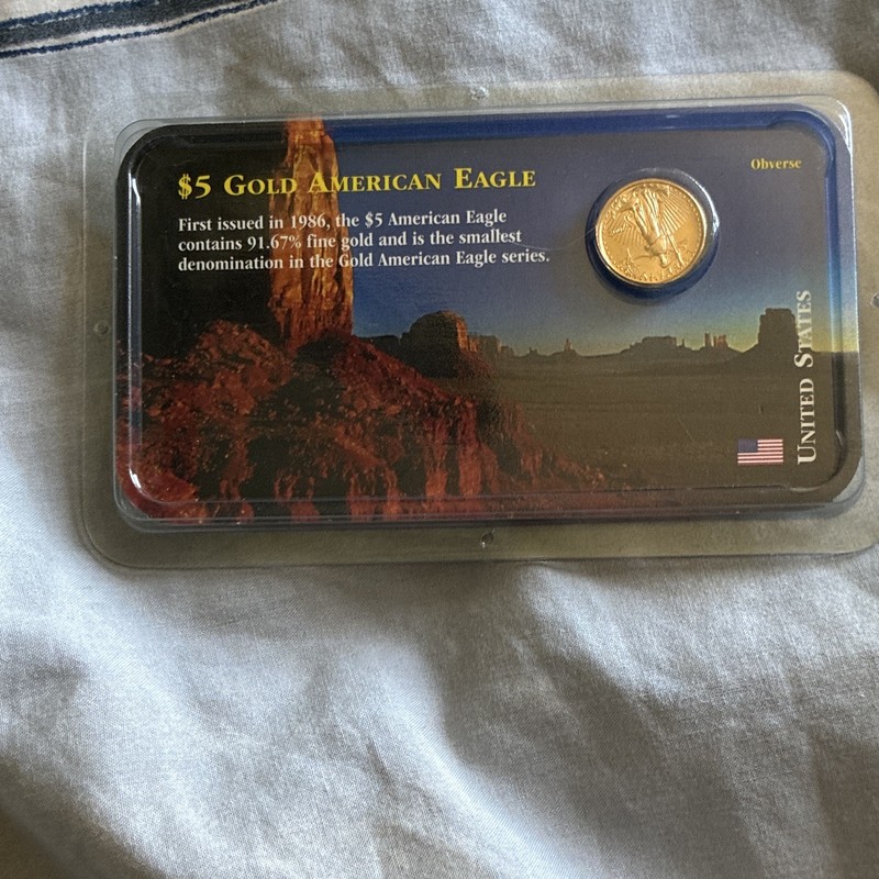 U.S. Mint 2003 $5 American Gold Eagle 1/10 oz .9167 Business Uncertified