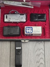 Vtg Minolta 16 MG-S Miniature Spy Film Camera w/ Bonus Minolta 16 MG