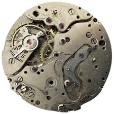 Vintage 32mm Chronographe Bi-Compax Men's Wristwatch Movement Landeron 48 Swiss