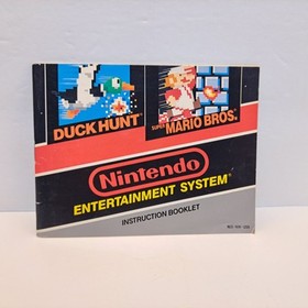 3 Varianti di Nintendo NES Super Mario Bros & Duck Hunt Manuale, SOLO Manuali 