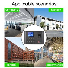 Intelligent Biometric Fingerprint Password Attendance Machine Time Clock ZJRB