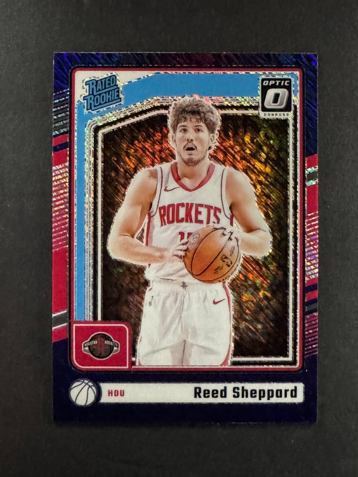 Reed Sheppard 2024-25 Panini Donruss Optic Rated Rookie Purple Shimmer #255