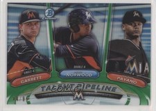 2018 Bowman Talent Pipeline Green Refractor 44/99 John Norwood Victor Payano 2r7