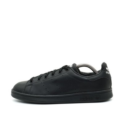 adidas Damen Stan Smith Schuh Schwarz Leder Low-Top Atmungsaktiv Sneaker EU 38 