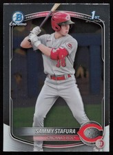 Sammy Stafura 2025 Bowman Chrome Prospects #BCP-100 Cincinnati Reds
