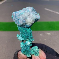 98G Natural copper mine with malachite Primitive mineral specimen Gemstone Rare