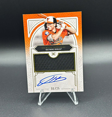 2025 topps Defenitive collection Jackson Holliday Rookie Patch Auto orange /25
