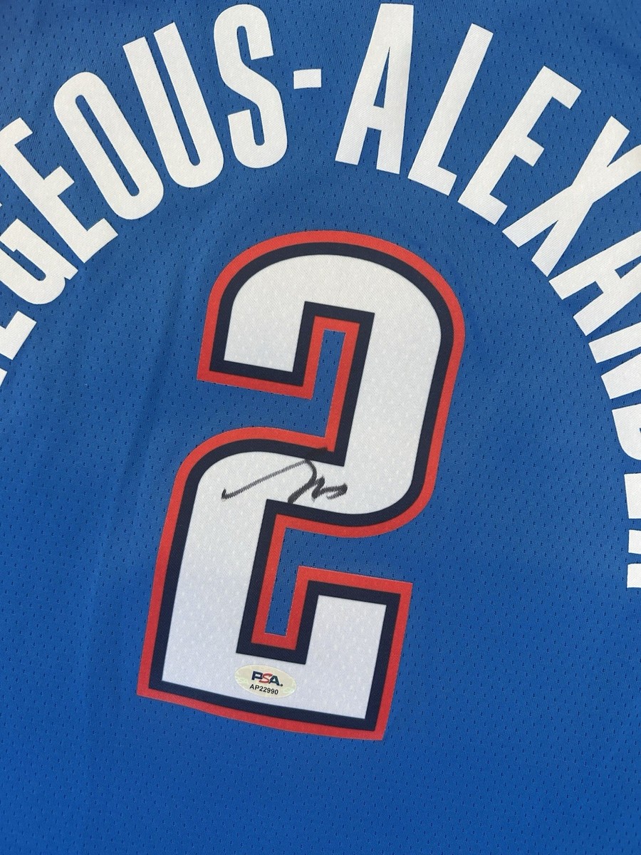 シェイギルシャスアレクサンダー　【PSA】直筆サイン入りユニフォーム Shai Gilgeous-Alexander Signed NBA Finals Nike Swingman