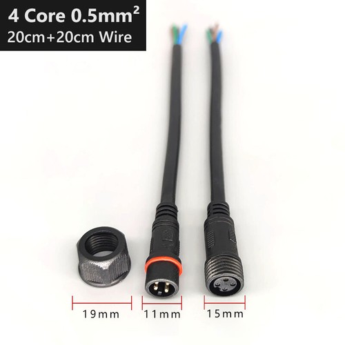 2Pin-8Pin Waterproof Cable Connector Male Female Kit For Outdoor LED Light Wire - Picture 24 of 33