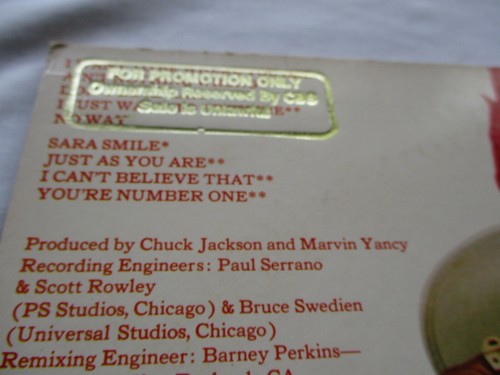 Ronnie Dyson Love In All Flavors ORIGINAL 1977 *White Label Promo* MINTY VINYL - Picture 4 of 9