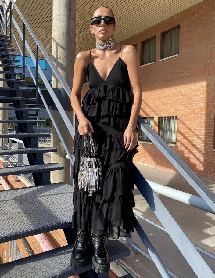 Zara Ruffle Dress Black Frill Dress Zara 15 Prom Looks Under $150  In  Every Style CBC