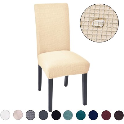 4/6 Pieces Restaurant Chair Covers Elastic Corn Kernel Decorative Protectors