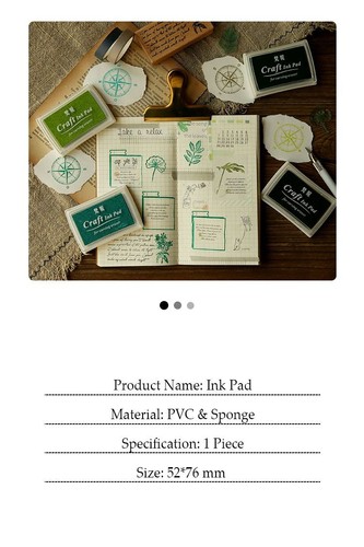 Vintage Multi-color Craft Ink Pad Planners DIY Scrapbooking Stamps Supplies 1pc - Picture 6 of 27