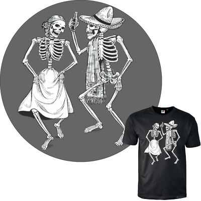 T-Shirt Tanz motiv Gothic Dia de los Muertos Tattoo Metal Party Biker club *1156