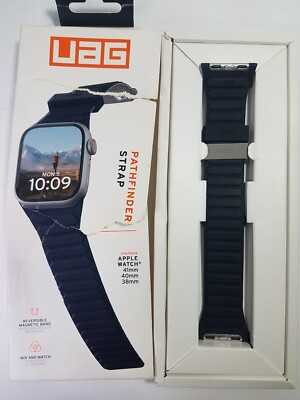 UAG Apple Watch Band 42/41/40mm Pathfinder Black/Titanium, Series 10-4/SE 2/SE