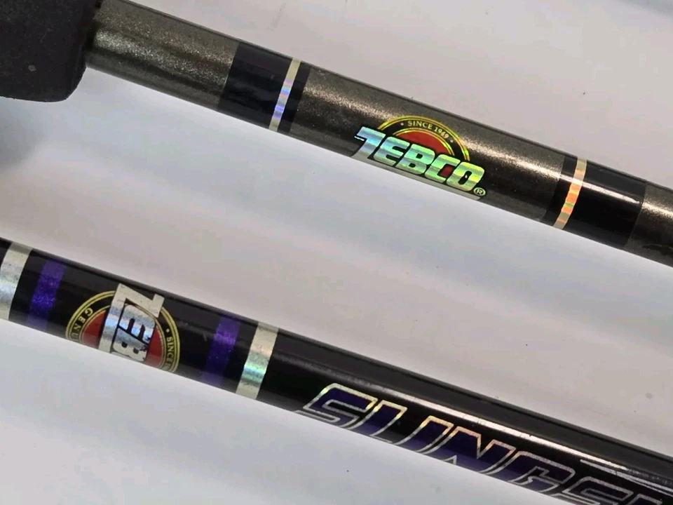 Lot of 2 Zebco Spincast Rods 5'6" Medium Light 2 Piece - Image 2 of 4