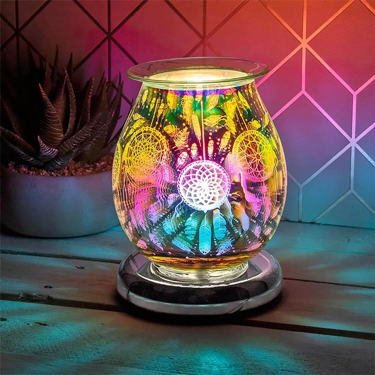 Dreamcatcher Electric Wax Melt Oil Burner Aroma Lamp Light Touch