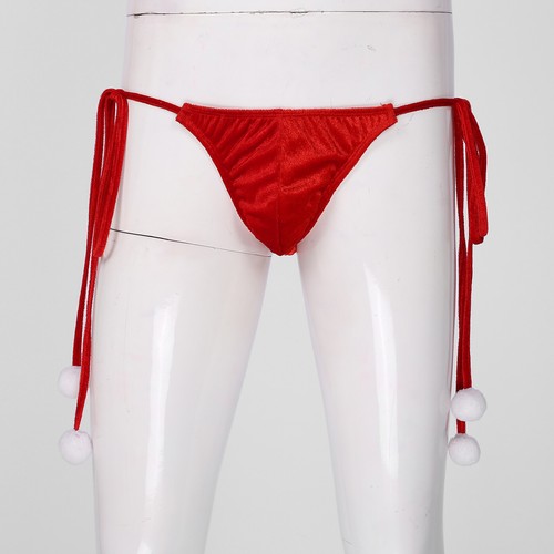 Men's Christmas Lingerie Fancy Underwear Santa Claus Novelty Jockstrap Bodysuit - Picture 30 of 37