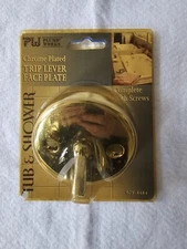 Plumb Works Chrome Plated Trip Lever Face Plate for Tub & Shower ~NEW~