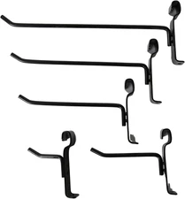 50 Gridwall Hooks - 10 Each - 2",4",6",8",10" - Grid Hooks Assortment - Sturdy M