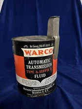 Warco Automatic Transmission Fluid Gallon Can Cardboard Sides