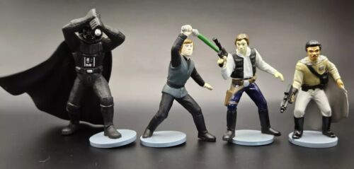 Vtg 1995/97 Applause Star Wars 3" Lot Of 4 Figures: Han, Vader, Luke + Lando