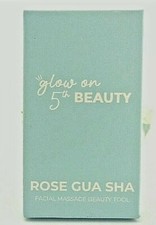 Glow On 5th Beauty Rose Gua Sha Daily Use Facial Massage Beauty Tool NEW IN BOX