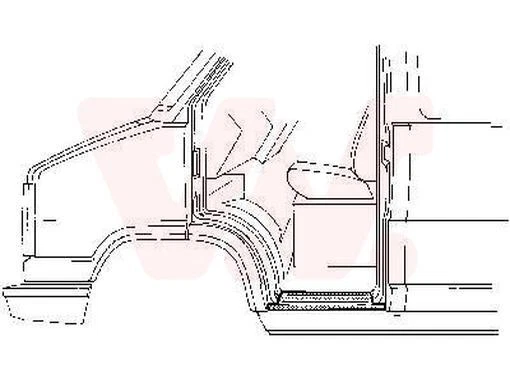 Seitenschweller links für Fiat Ducato Pritsche/Fahrgestell 290 280 290_ Peugeot - Bild 1 von 1