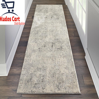 Luxus Modern Marmor Meliert Stil Grau Läufer Teppich Home Flur Matte Weich Teppich