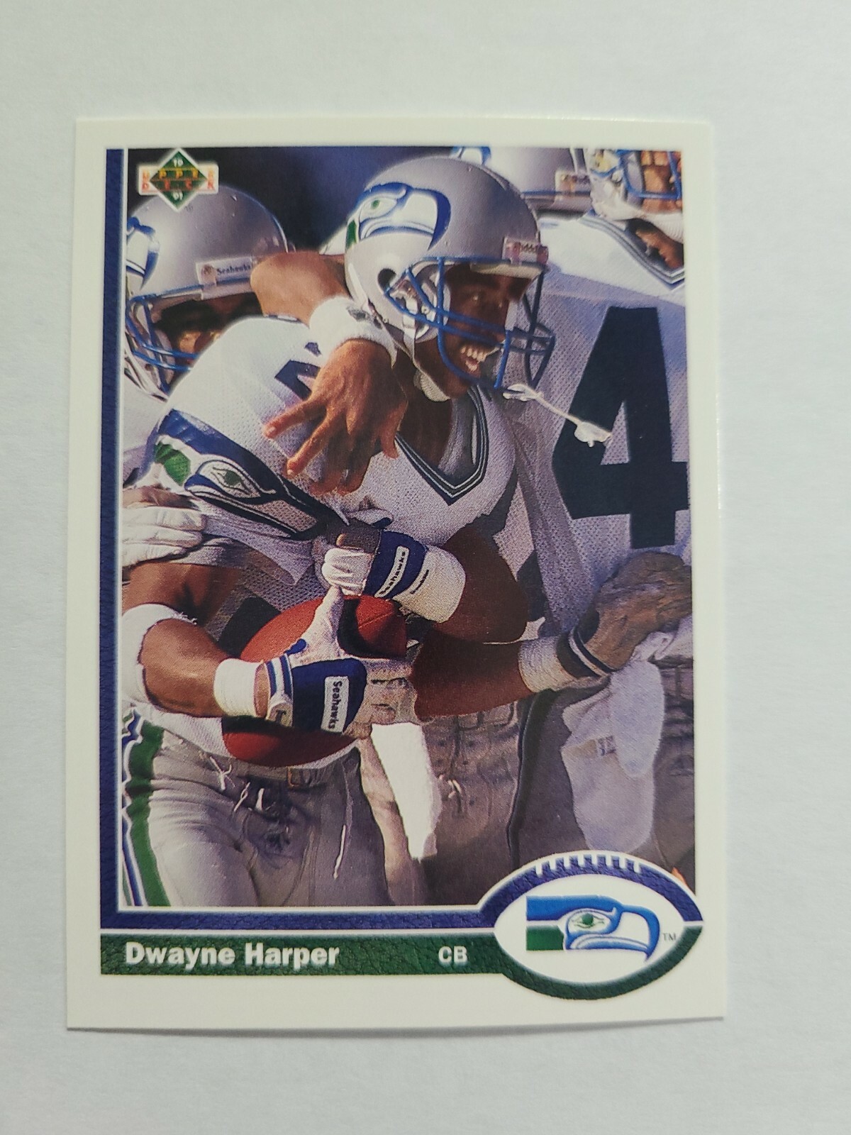 DWAYNE HARPER 1991 UPPER DECK FOOTBALL CARD # 493 E0924