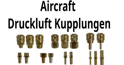 Aircraft Druckluftkupplung Stecknippel Tülle Doppelnippel Einohrschellen