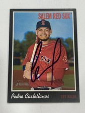 Pedro Castellanos Signed 2019 Topps Heritage Minors Black /50 #108 Card Auto