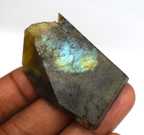 Lastra Grezza Di Labradorite Arcobaleno Lucida Naturale Del Madagascar - Picture 35 of 57