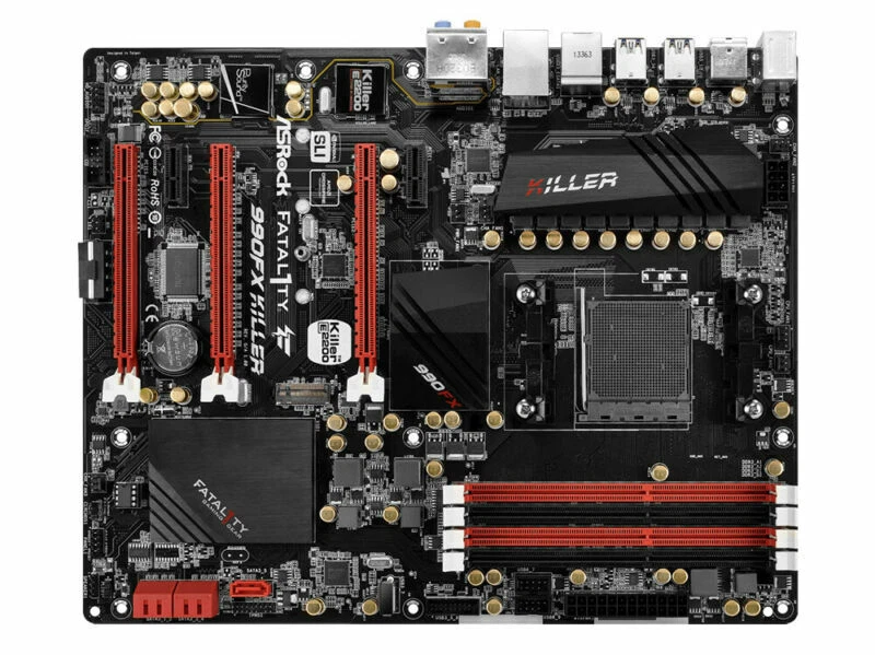 ASRock 990FX Killer Socket AM3+ AMD 990FX Motherboard DDR3 USB/3.1 With I/O - Image 2 of 4