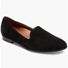 Vionic Willa Loafer Black Suede Black 1775 Women's Shoes Size 6.5