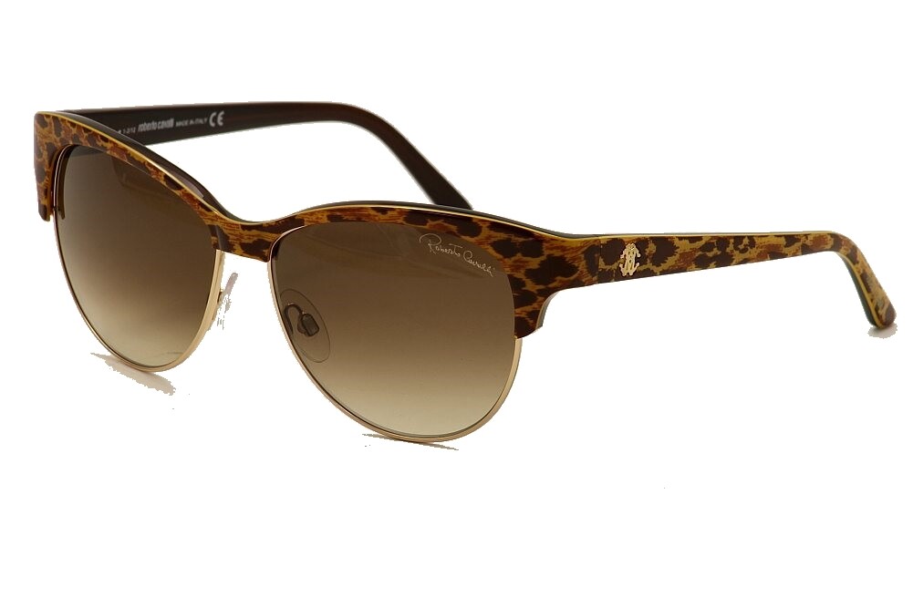 Roberto Cavalli Женские солнцезащитные очки Melograno 652S 652S 05B черный кошачий глаз 58 мм 24890₽