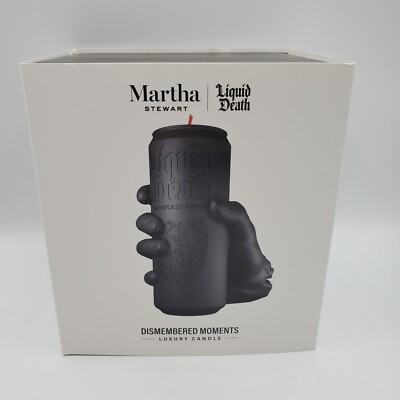 Liquid Death Martha Stewart Dismembered Moments Luxury Candle New Rare Large