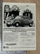 1976 Austin Allegro 1300 Oldtimer Original Vintage Werbung Reklame advert