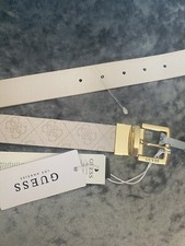 Genuine Guess Ladies Reversible Belt Size M (95) 34”-38” Waist Bnwt Logo