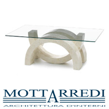 TAVOLINO CON BASI IN PIETRA