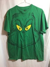Grinch Dr. Seuss Large Green T Shirt Dr Seuss Branded